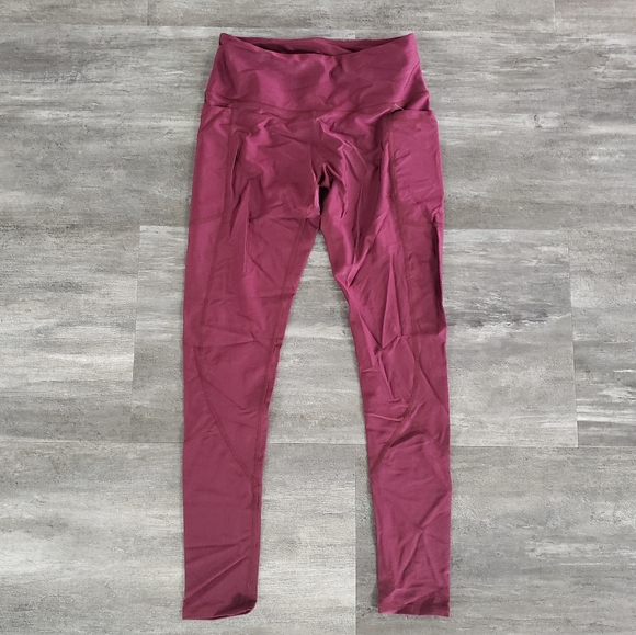 Suzette Collection Pants - Burgundy Suzette Collection Athletic Fitted Legging